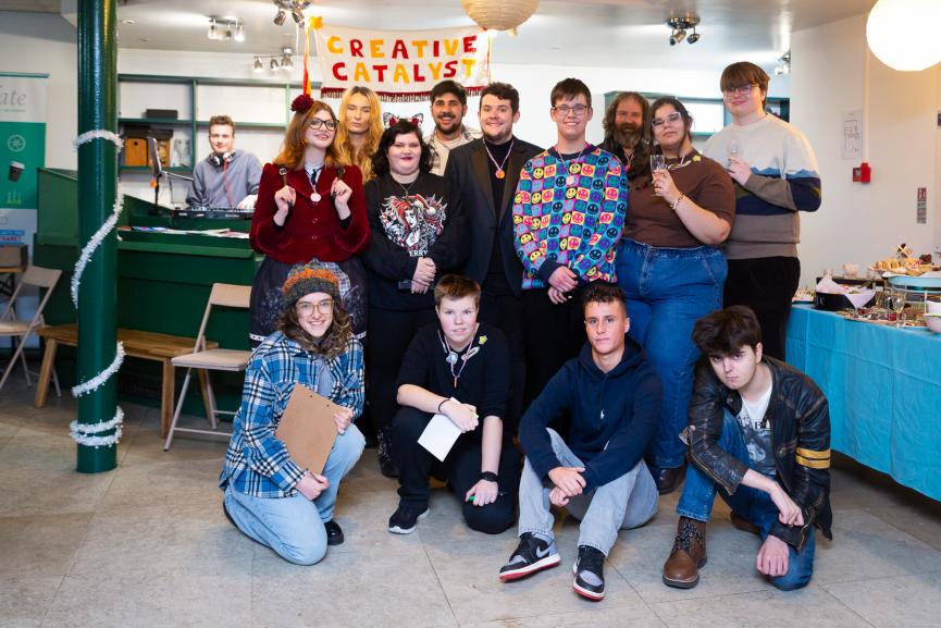 A group of young people on Creative Catalyst Thanet