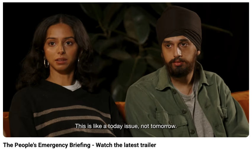 People's Emergency Briefing: This is a today issue, not tomorrow - watch below People's Emergency Briefing: This is a today issue, not tomorrow - watch below